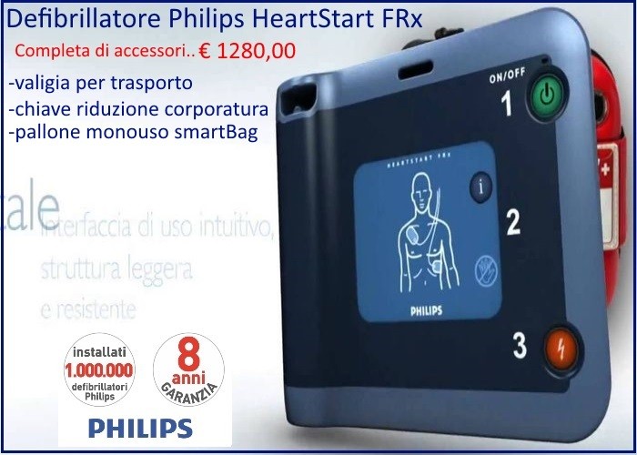 Defibrillatore Philips HeartStart semiautomatico frx
