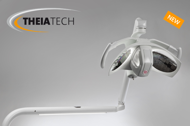 Lampada faro alya theia tech adattabile per qualsiasi tipo di riunito dentale